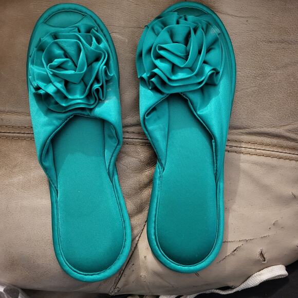 NEW Vintage USA Satin Nancy King lingerie Bedroom Boudoir Shoes Large 8 1/2 - 9 - Picture 8 of 9